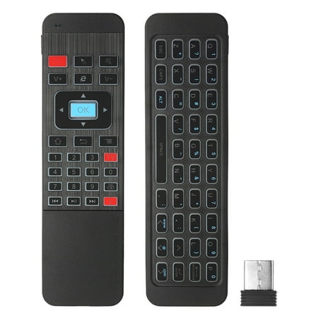 2.4G Backlight Wireless Keyboard 6- Sensor Remote Control IR Learning for Smart TV Android Mini (Ir Remote Android Best)