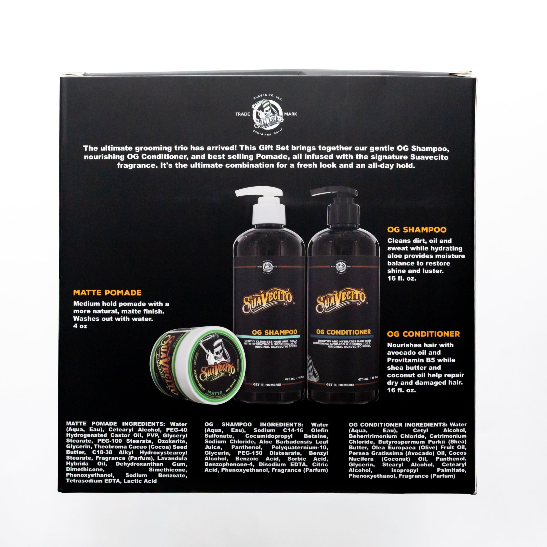 Suavecito Original Hold Hair Care Gift Set, for All Hair Types