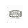 thumbnail image 6 of Stainless Steel Polished Grooved Ring Size: 11; for Adults and Teens; for Women and Men, 6 of 6