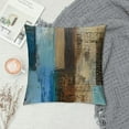 thumbnail image 2 of Qinduosi Brown Decorative Throw Pillow Covers of Teal Pillow Cover Modern Geometry Abstract Art Decorative Pillows for Living Room Bedroom Sofa Couch Outdoor Pillow Covers White, 2 of 5