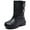 Black, variant on Woobling Mens Comfort Rain Boots Cold Weather Warm Round Toe Winter Shoe Casual Work Shoes Black 10