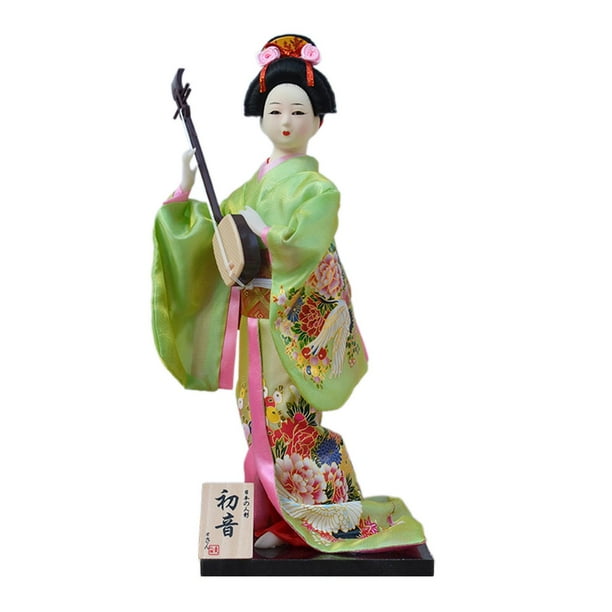 Muñeca geisha japonesa con kimono, muñeca kabuki, muñeca japonesa oriental, escritorio coleccionable Estilo K
