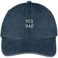thumbnail image 1 of Trendy Apparel Shop Yes Dad Embroidered Pigment Dyed Washed Cotton Cap, 1 of 2