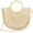 Beige, variant on Kukuzhu Summer Beach Small Crossbody Bag Women Straw Tote Purse Top Handle Handbag for Travel Vocation
