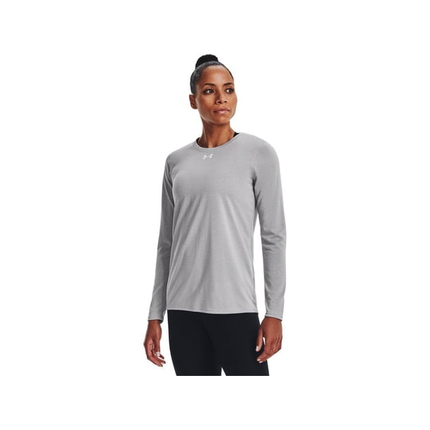 Camiseta Under Armour Team Tech holgada de manga larga para mujer, color gris