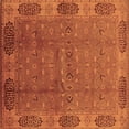 thumbnail image 1 of Ahgly Company Indoor Square Oriental Brown Industrial Area Rugs, 8' Square, 1 of 4