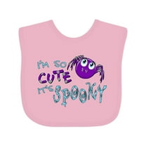Inktastic I'm So Cute Its Spooky Cute Halloween Spider Boys or Girls Baby Bib