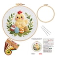 thumbnail image 1 of Easter Kit Printed And Eggs Embroidery Set For Beginners | Complete DIY Craft Thoughtful Easter Gift Spring Wall Art, 1 of 9