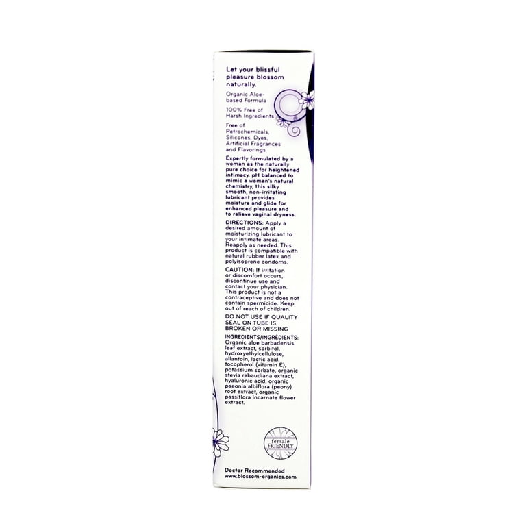 Blossom Organics Natural Lubricant 4 oz, Silicone, Liquids - Walmart.com