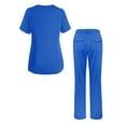 thumbnail image 2 of Adar Uniformes Ensemble de Sarrau pour Femmes - Haut à Col en V Amélioré/pantalon à Multiples Poches, 2 of 7