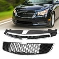 thumbnail image 6 of CROSSDESIGN Front Bumper Upper & Lower Grille Set Grill Fit for 2011-2014 Chevy Cruze, 6 of 10