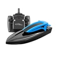 thumbnail image 2 of LEEYNEER Rechargeable 2.4GHz RC Boat with LED Lights - High Speed Remote Control Boat for Pools & Lakes  180ft Range  20km/h  25 Min Playtime - Blue LED Night Racing Boat for Kids & Adult, 2 of 7