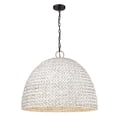 thumbnail image 2 of 8 Light Pendant 23.13 inches Tall and 27 inches Wide-Matte Black Finish-Sweet Grass Shade Color Bailey Street Home 170-Bel-4571067, 2 of 5