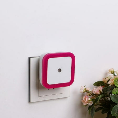 

LED Night Light Plug-in Intelligent Square Shape Wall Light Light Control LED Induction Lamp Automatic Switch Light Sensor