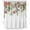 White, variant on Xipuska Christmas Snowflakes Shower Curtain - Water Repellent Fabric Shower Curtains Washable, Winter Poinsettia Xmas Balls Floral Leaf Decorative Cloth Bathroom Curtains Modern Bath Decor 72"x78"