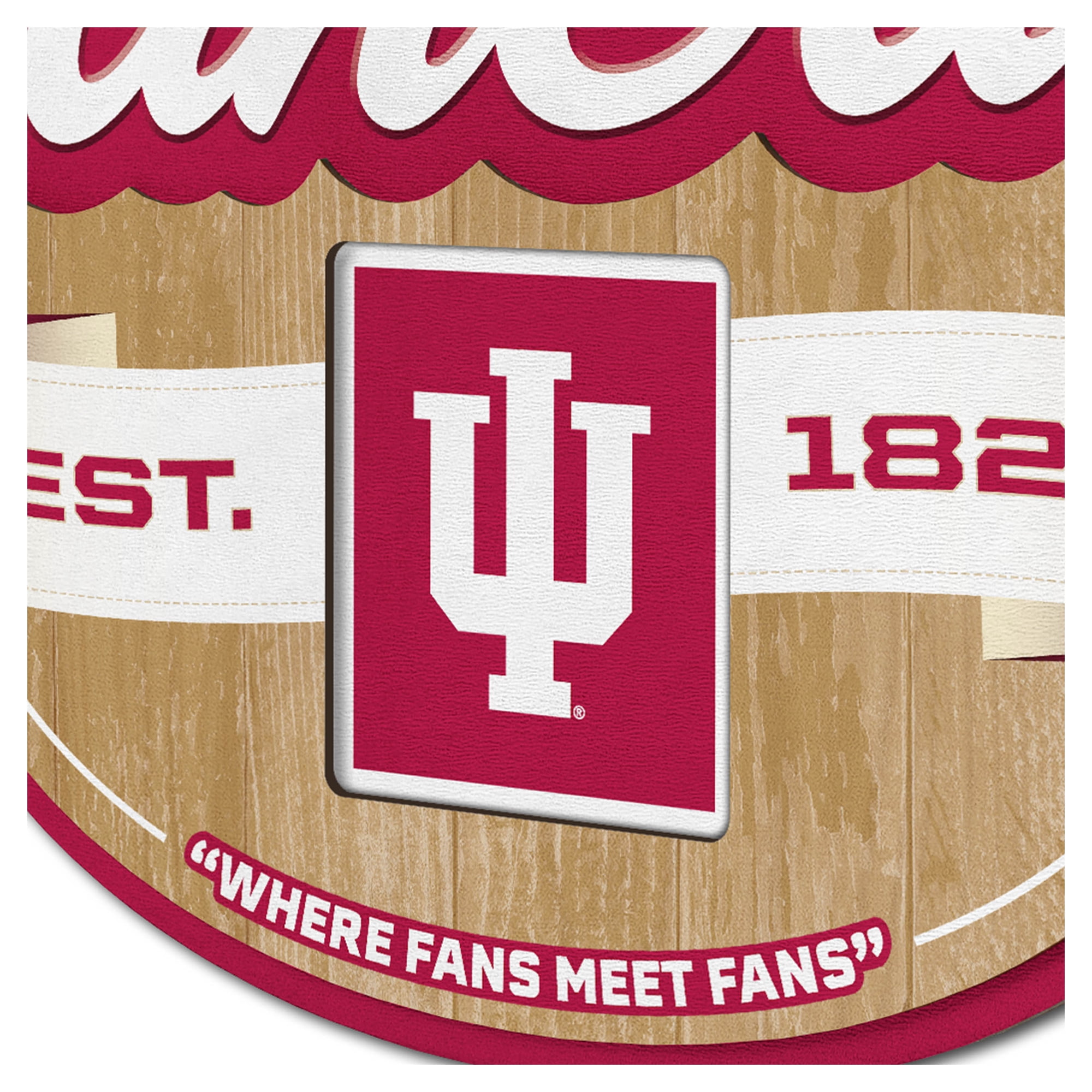 IDNA Indiana Hoosiers 12.5" x 17" Fan Cave Sign
