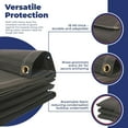 thumbnail image 4 of Tarps Now (8' x 10'), 18 Mil Fire Retardent Canvas Tarp with Brass Grommets- Dark Olive Darb, 4 of 7