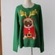 thumbnail image 3 of Suéter de Navidad para mujer, jerseys gruesos y cálidos, Tops de punto de manga completa con lentejuelas, Pug bordado, T0N654T, Invierno, 3 of 5