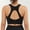Black, variant on Women Sports Bra Workout Crop Tank Tops Yoga Camisole Racerback Running Exercise Bras S-5XL