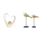 thumbnail image 1 of Figura de escritorio,Decoración de escritorio con forma de corazón para oficina o hogar,Estatuas de pájaros,Estatuas de pájaros de madera para decoración del hogar,decoraciones de, 1 of 8