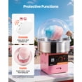 thumbnail image 4 of VEVOR Cotton Candy Machine Cover, Transparent Acrylic Dome Bubble Shield, Cotton Candy Machine Bubble Shield Compatible with 20.5in Cottons Candies Machines Bowl for Party,Shops, Bottom Groove Design, 4 of 9