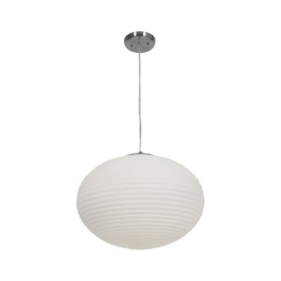 Access Lighting Pendant in Brushed Steel Color