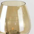 thumbnail image 3 of Northlight 16.25" Decorative Large Golden Luster Brown Stemmed Votive Candle Holder, 3 of 4