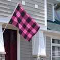 thumbnail image 4 of Square Decorative Flag 2x3ft Decorative Flag Without Flagpole For Home Office Outdoor Road Basketball Court Hotpink Buffalo Plaid Check Tartan Scotland_2, 4 of 7