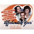 thumbnail image 2 of Affectionately Yours Merle Oberon Dennis Morgan Rita Hayworth 1941 Movie Poster Masterprint, 2 of 2