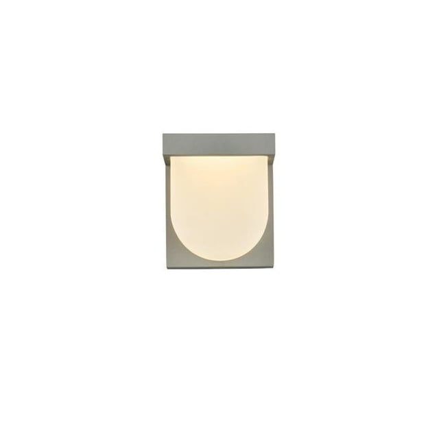 Living District Raine Modern Integrated LED Wall Sconce Silver Acrylic Lens