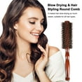 thumbnail image 7 of Carevas Round Brush,Roller Hairbrush Hair Round Brush Hair Comb Brush -Static Roller Comb Salon Use Hair Brush -Static Roller Hairbrush Comb Round Blow ZIEM SIMBAE -static Roller Hair, 7 of 7