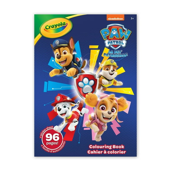 Crayola 96 Page Colouring Book, Paw Patrol, Paw Patrol Colouring Book