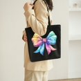 thumbnail image 6 of Colorful Bow Canvas Handbag, 6 of 6