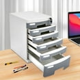 thumbnail image 4 of 6-Tier Desk Organizer with Drawers Desk File Organizer Locking Drawer Organizer, 4 of 16