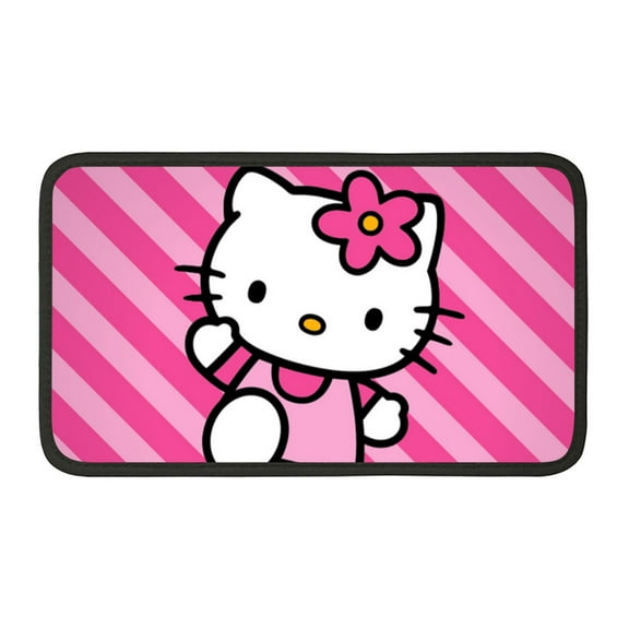 Hello kitty Car Armrest Seat Box Cover Protector Waterproof Armrest Cover Center Console Pad Universal Center Console Cover for Most Vehicles, SUV, Truck, Sedan