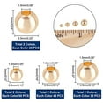 thumbnail image 4 of 280pcs 14k Gold Spacer Beads 3/4/5/6mm Smooth Round Beads Brass Loose Beads Seamless Spacer Metal Beads for Stackable Necklace DIY Bracelet Jewelry Making Craft Gold Silver, 4 of 7