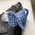 thumbnail image 2 of Bolsos de mujer Bolso bandolera de tela informal con burbujas acolchadas elegantes (Azul) Likrtyny Para Estrenar, 2 of 9