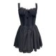 thumbnail image 1 of Vestido liso con lazo francés para mujer: falda clásica, adorable y elegante para el día a día, el trabajo o salir por la noche, tallas S-XL, 1 of 4