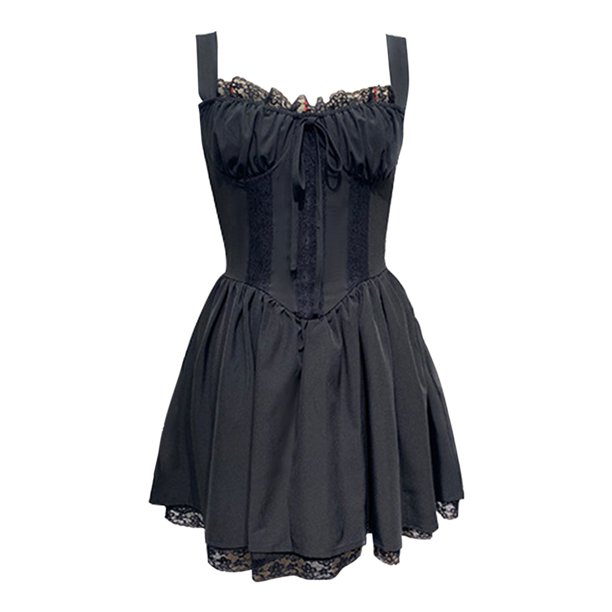 Vestido liso con lazo francés para mujer: falda clásica, adorable y elegante para el día a día, el trabajo o salir por la noche, tallas S-XL