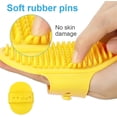 thumbnail image 3 of Cepillo para el cuidado del perro - Cepillo de baño para mascotas - Cepillo de baño con mango de goma ajustable - Cepillo de ducha para perros y gatos de pelo largo y corto, 3 of 5