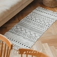 thumbnail image 4 of Kearding Alfombras tejidas de estilo marroquí Fácil limpieza y durabilidad Alfombra garantizada Artículo y materiales Negro 60*90cm, 4 of 6
