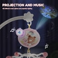 thumbnail image 5 of GHOJET Baby Crib Mobile with Music and Light,Cute Crib Mobile Toys with Remote Control 360° Rotation Baby Musical Crib Mobile with Removable Music Box and Rattle 433 Songs for Baby Newborns, 5 of 9