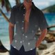 thumbnail image 1 of Blusa y camisa de manga corta con cuello vuelto Camisa casual para hombre Camisa de bolos vintage de manga corta Camisas de verano de playa cubana Camisa con botones Blusa para hombre Poliéster, 1 of 5