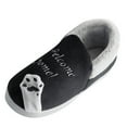 thumbnail image 1 of Ediodpoh Men Shoes Fashion Cartoon Cat Home Indoor Couple Cotton Slippers Winter Warm Cotton Shoes Slippers Men's Slippers Black 9.5, 1 of 7