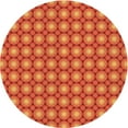thumbnail image 1 of Ahgly Company Indoor Round Patterned Pumpkin Orange Area Rugs, 8' Round, 1 of 6