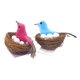 thumbnail image 4 of 1/12 decoración de casa de pájaros modelo de nido de pájaro para accesorios de jardín de hadas Color mezcdo Zulema Nido de aves en miniatura, 4 of 8