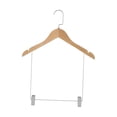 thumbnail image 4 of Perchas de madera para abrigos, armario, organizador de ropa, antideslizante, duradero, con ranuras para los hombros, gancho giratorio de 360 grados, para ropa de mujer SM SunniMix percha para pantalones, 4 of 8