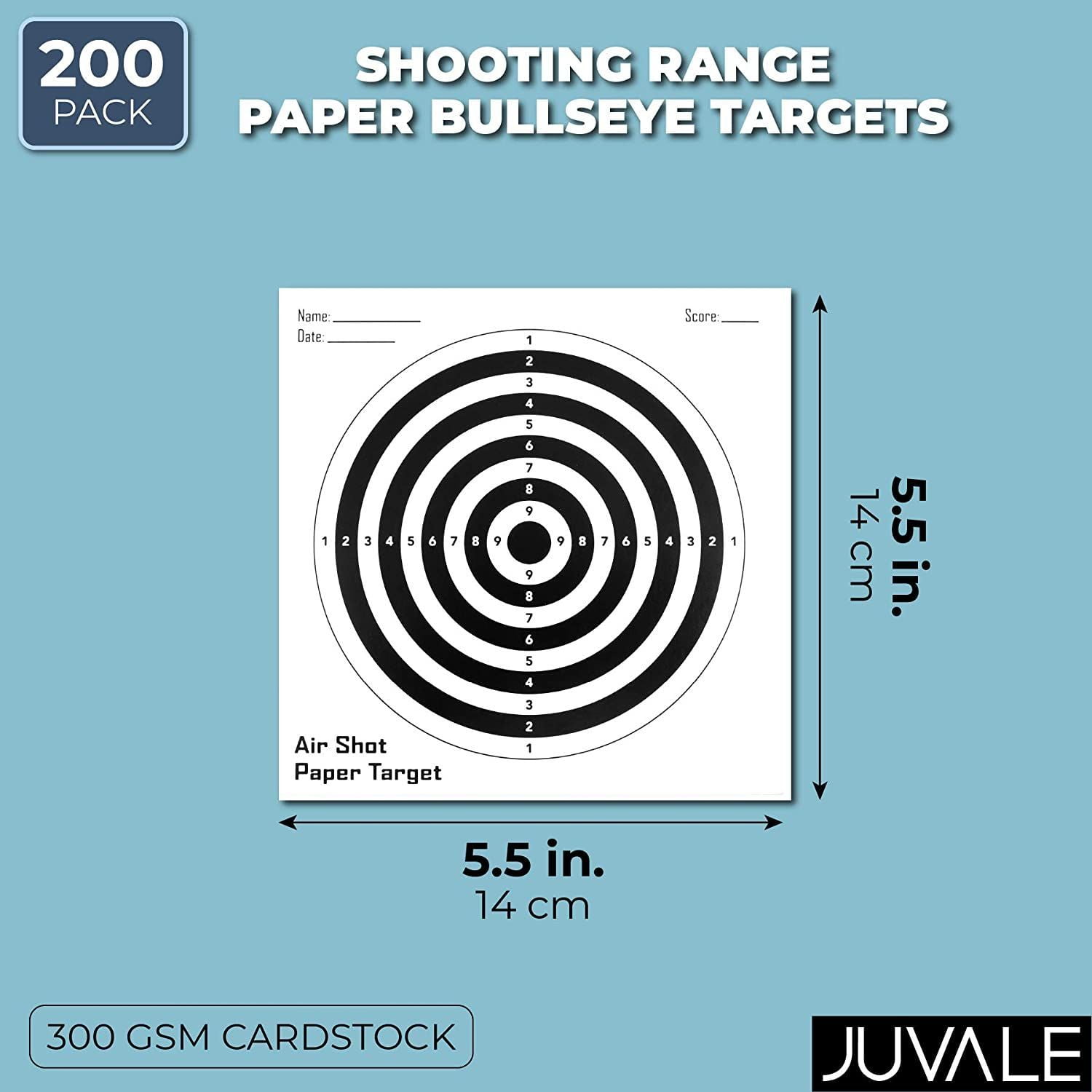 200 pack paper bullseye shooting range targets 5 5 inch for firearms training practice walmart com