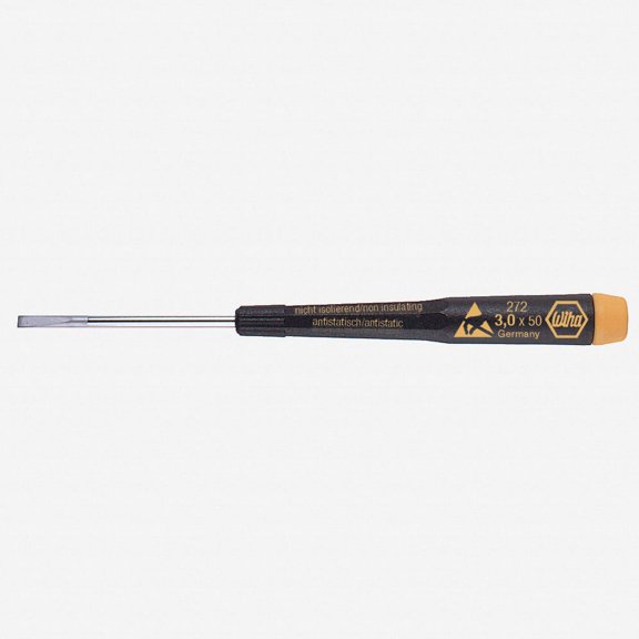 Wiha 27242 4 x 100mm Slotted Precision ESD Safe Screwdriver