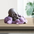 thumbnail image 4 of Pequeña estatua de cerámica de Buda feliz del bebé Maitreya, figura decorativa de Feng Shui, 4 of 7